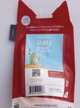 Tonies Roald Dahl James and the Giant Peach Audiobook Tonie New Sealed Ages 6+
